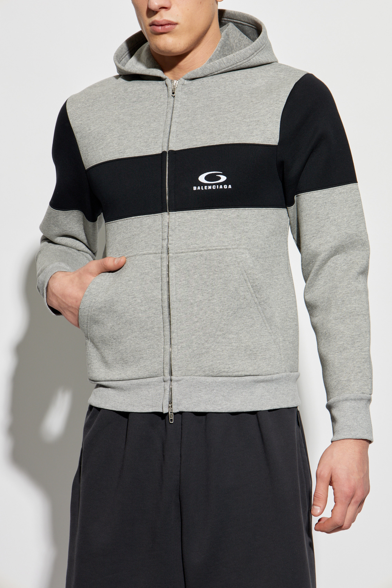 パーカー・フーディ BALENCIAGA Men Hoodies 808832TRVJ2 1167 GREY Grey Hoodie Balenciaga - Vitkac AS